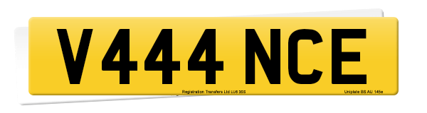Registration number V444 NCE